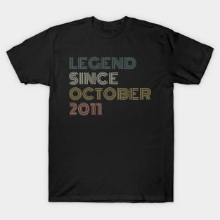 Legend Since October 2011 T-Shirt